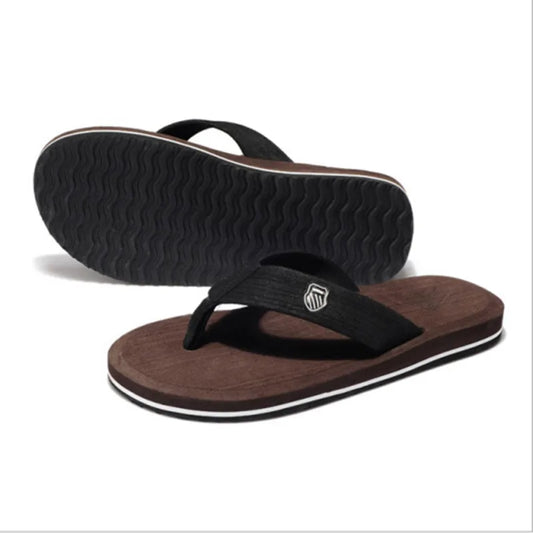 Summer Men's Outdoor Casual Walking Flip Flop Slippers - Comfortable Beachwear for a Cool and Free Lifestyle