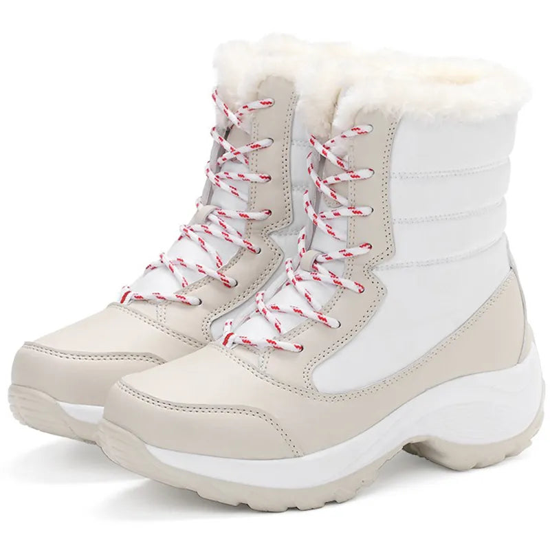 Women's Lightweight Ankle Boots - Stylish Platform Shoes to Keep You Warm in Winter