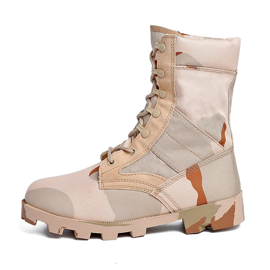 High-Quality Tactical Military Training Boots - Durable High-Tops for Outdoor Enthusiasts